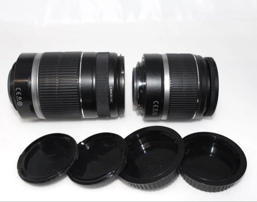 キャノン 一眼レフ　Kiss X7 手ぶれ補正レンズ　望遠　バッテリー2個！