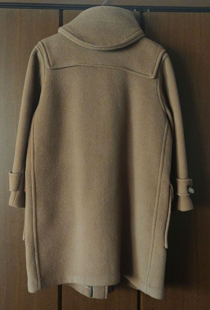 バーバリーロンドン ダッフルコート ノバチェック ウール ベージュ 英国製