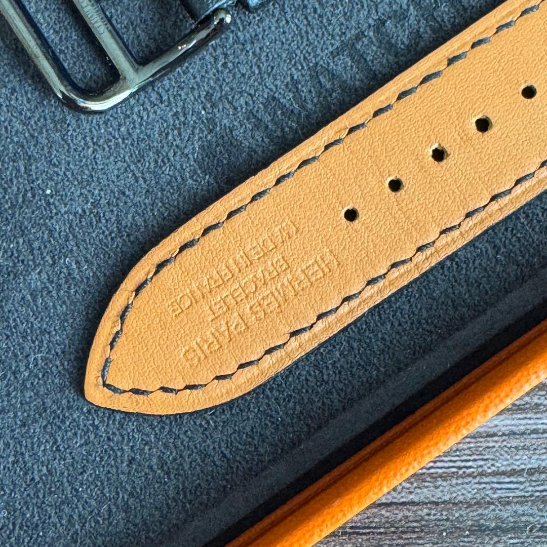 2827 ほぼ未使用　Apple Watch エルメス　ブラックレザーバンド