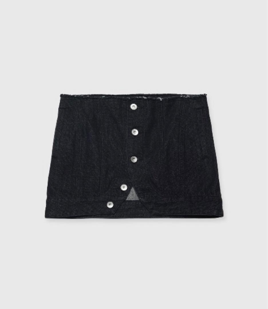 JOSEMOON☆ジョゼムーン☆オーバルデニムパンツ☆ブルー☆36☆スカート