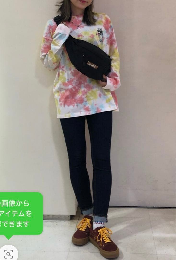 ★(^^) ★新品　エックスガールレオパードボックスロゴヒップバッグ