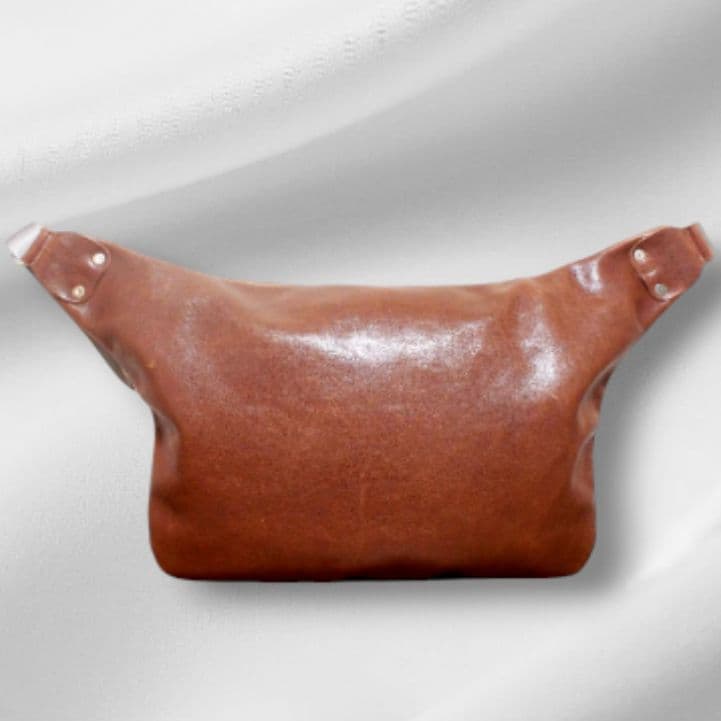 け*ん様 ハンドメイド　ボディバッグ　本革　クリーマー　特大　ブラウン　新品　1