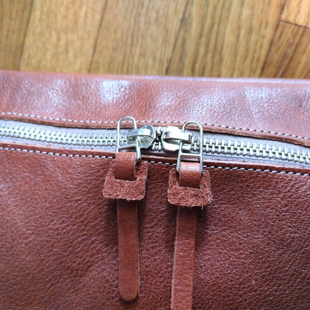 け*ん様 ハンドメイド　ボディバッグ　本革　クリーマー　特大　ブラウン　新品　1