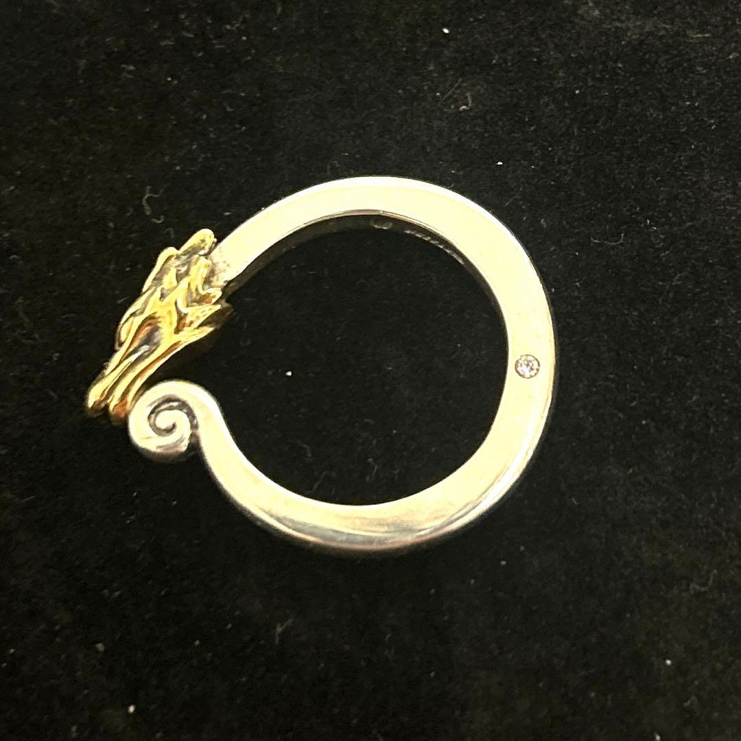 激レア　MARS ドラゴン　指輪　20号　k18 シルバー　925 重量9.7g