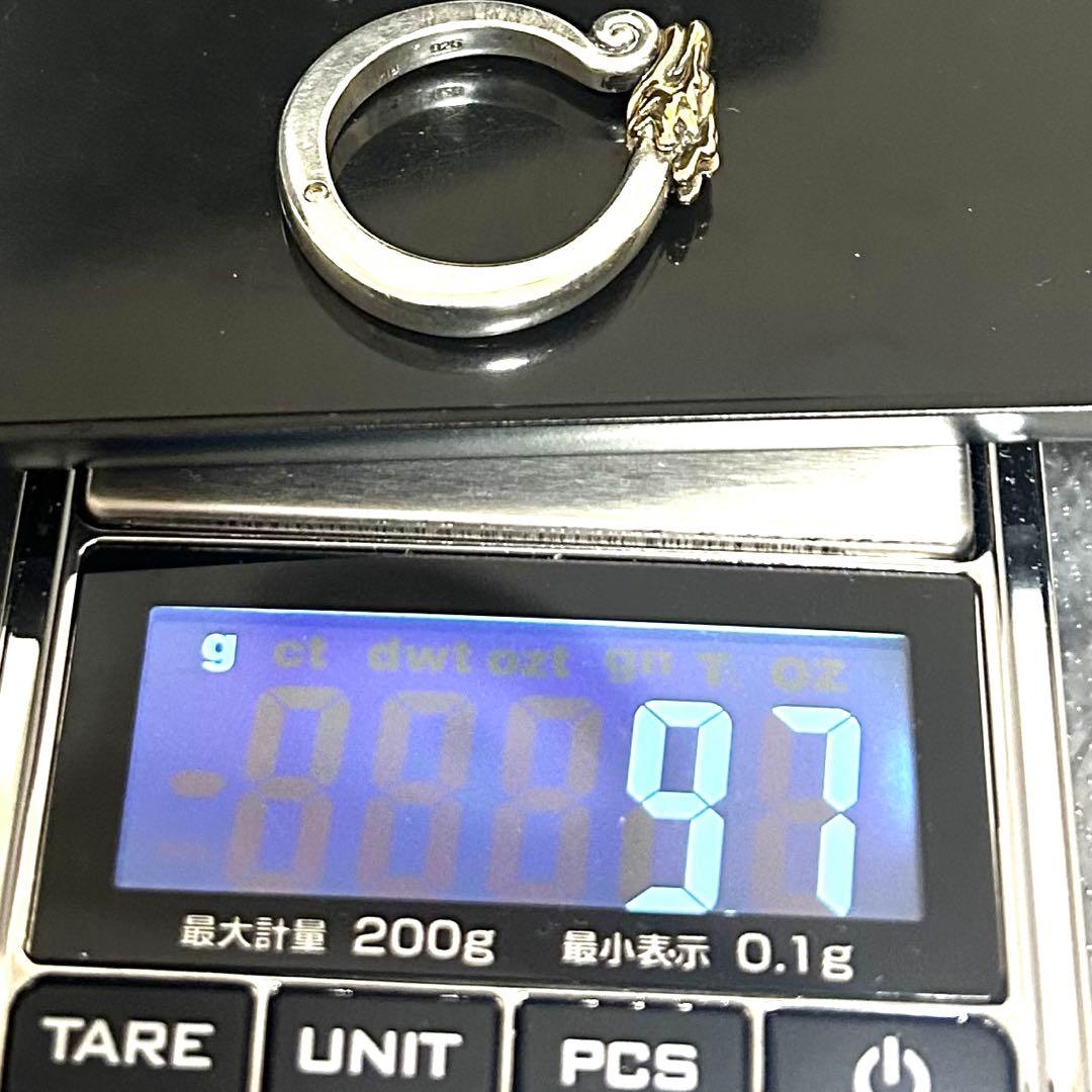 激レア　MARS ドラゴン　指輪　20号　k18 シルバー　925 重量9.7g