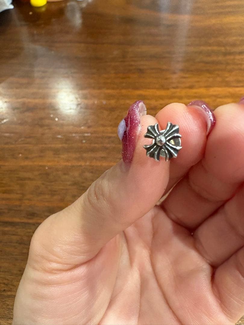 【正規品】 新品未使用　クロムハーツ　CHプラススタッドピアス