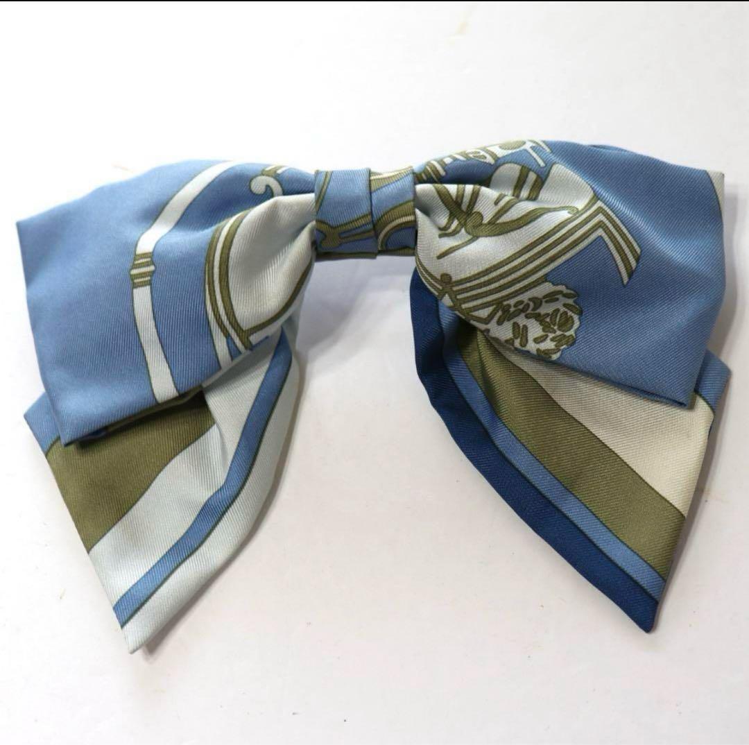 エルメス　HERMES リボンバレッタ　髪飾り