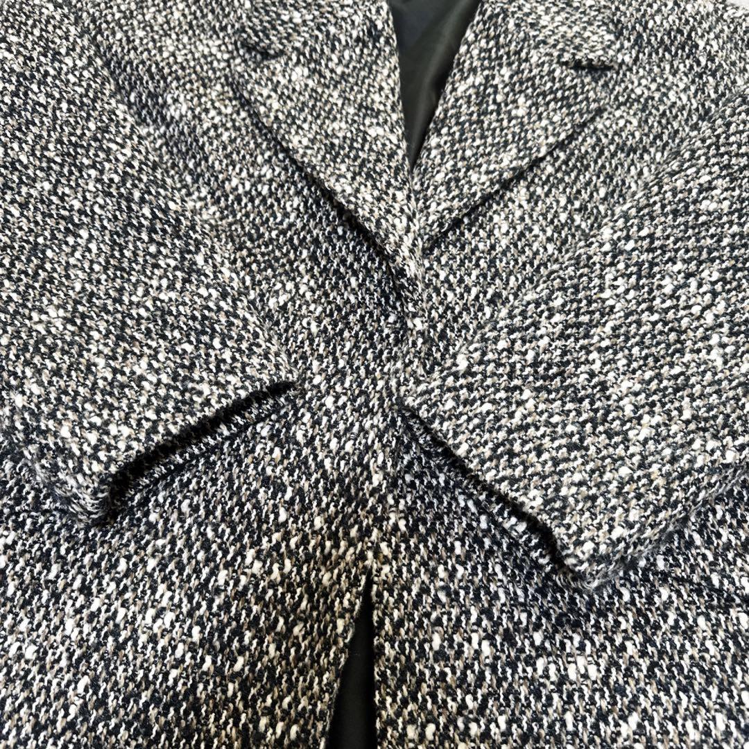 BLENHEIM ブレンヘイム　ツイードチェスターコート　コクーン　ウール　S