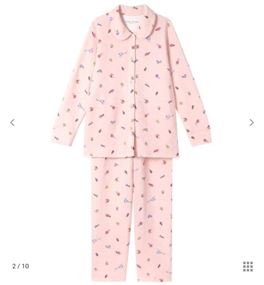 新品タグ付き ツモリチサト パジャマ ルームウェア 中綿 キルト パリローズ