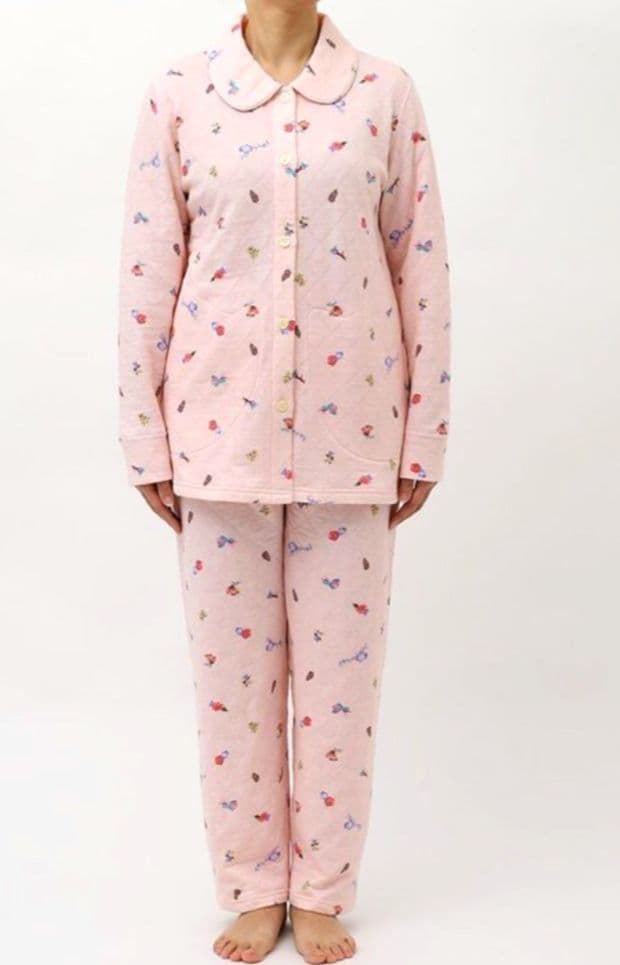 新品タグ付き ツモリチサト パジャマ ルームウェア 中綿 キルト パリローズ