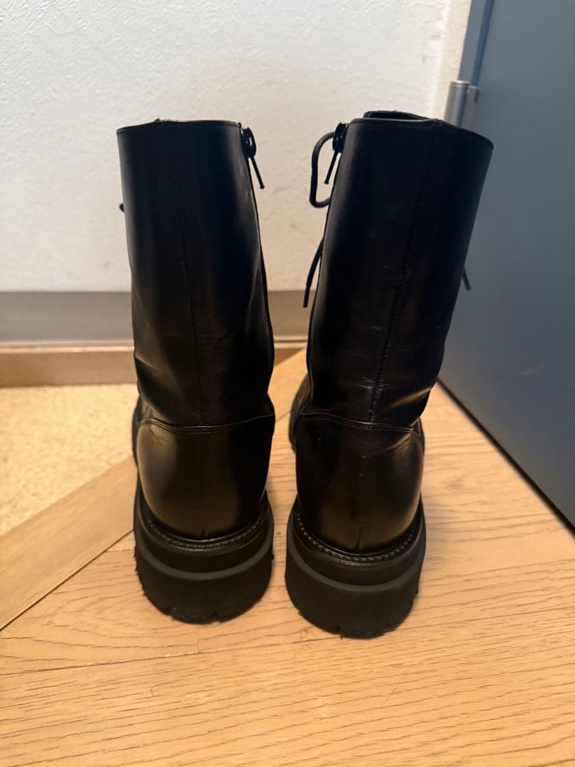 ブラックレザー ミリタリーブーツ　※2日に商品掲載終了します！