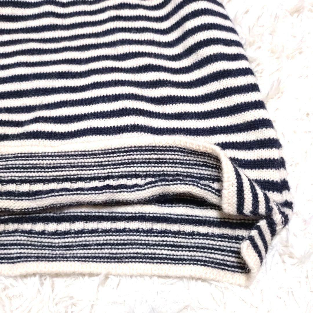 ❤美品❤ ルトリコチュール ガンジー セーター ウール100％ ボーダー 42