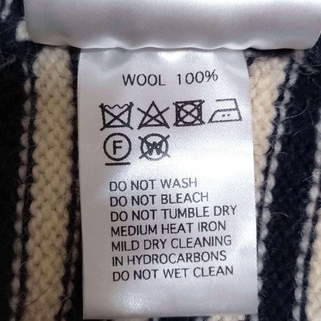 ❤美品❤ ルトリコチュール ガンジー セーター ウール100％ ボーダー 42