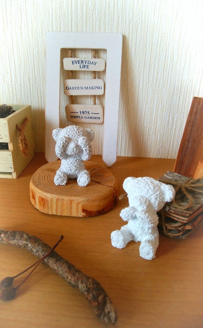 ◁クマさんのアロマストーン　2個セット▷