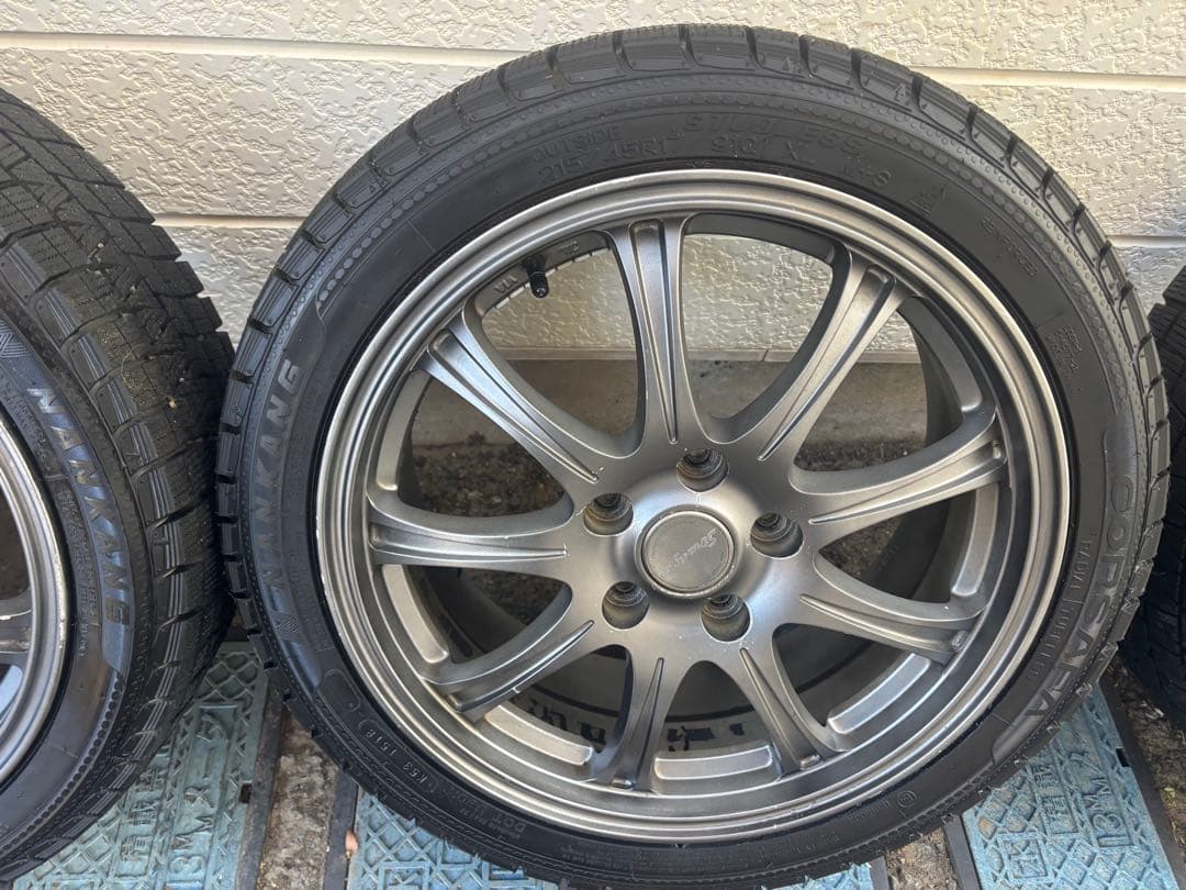 ナンカンスタッドレス7部山215/45/17 ホイール17インチPCD114.3