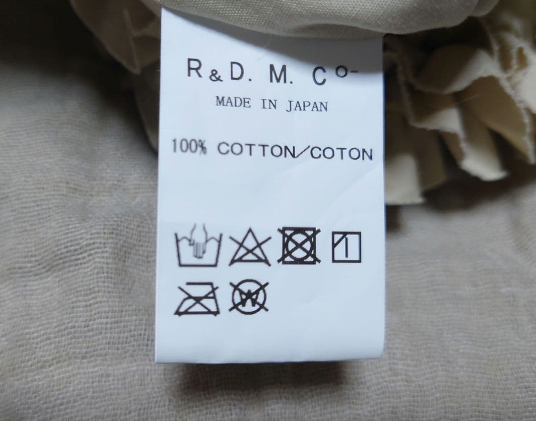 R&D.M.Co- FRILL BODY BAG フリルボディバッグ エクリュ