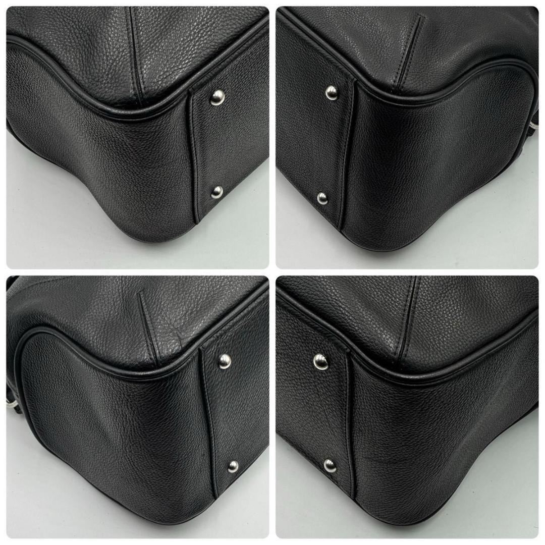 美品 Lサイズ ペッレモルビダ メイデンヴォヤージュ フラップボストンバッグ 黒