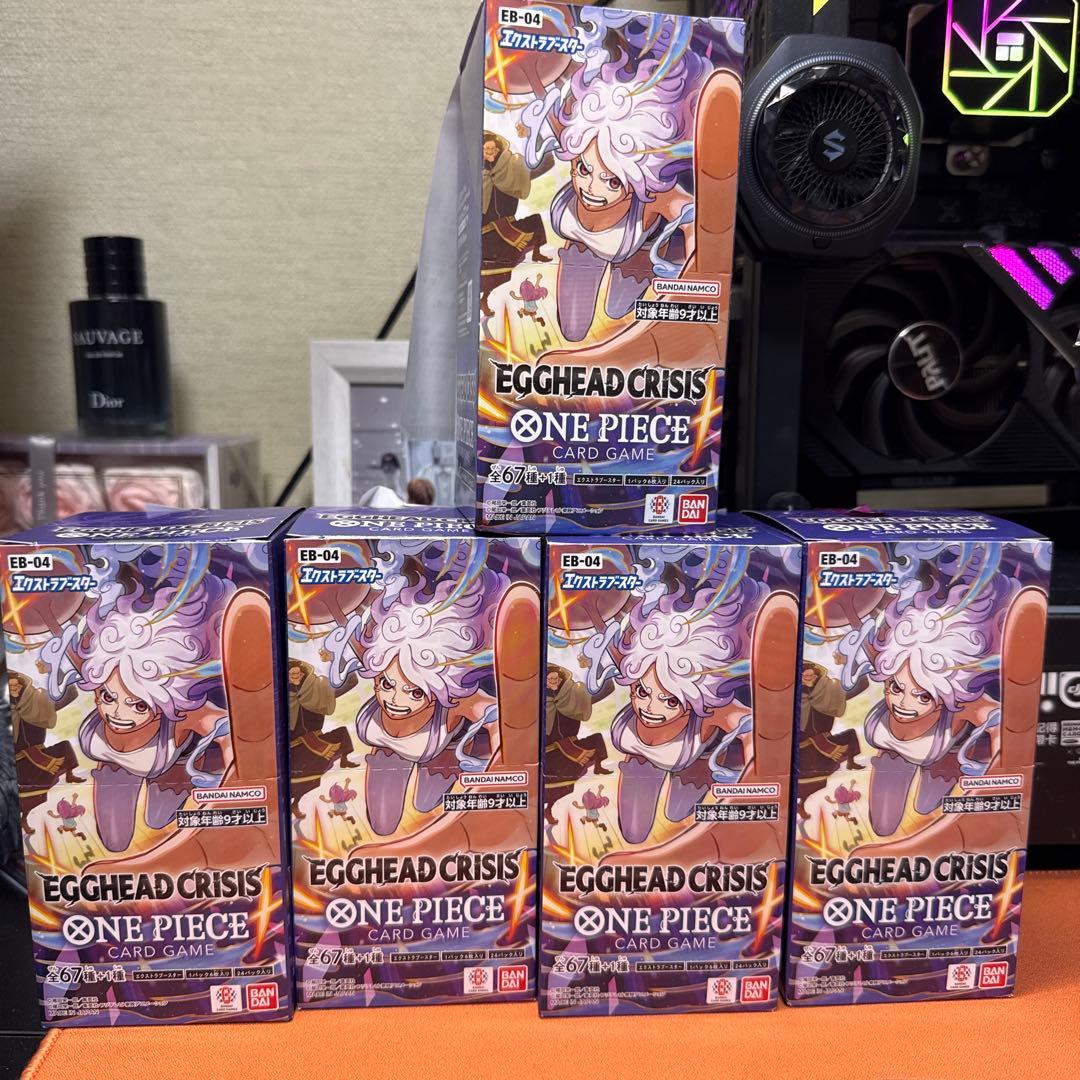 【新品未開封】5BOXワンピースカードエクストラブースター テープ付き