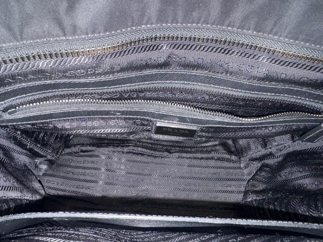 プラダPRADA 2VG860 トートバッグ ブラック リナイロン サフィアーノ