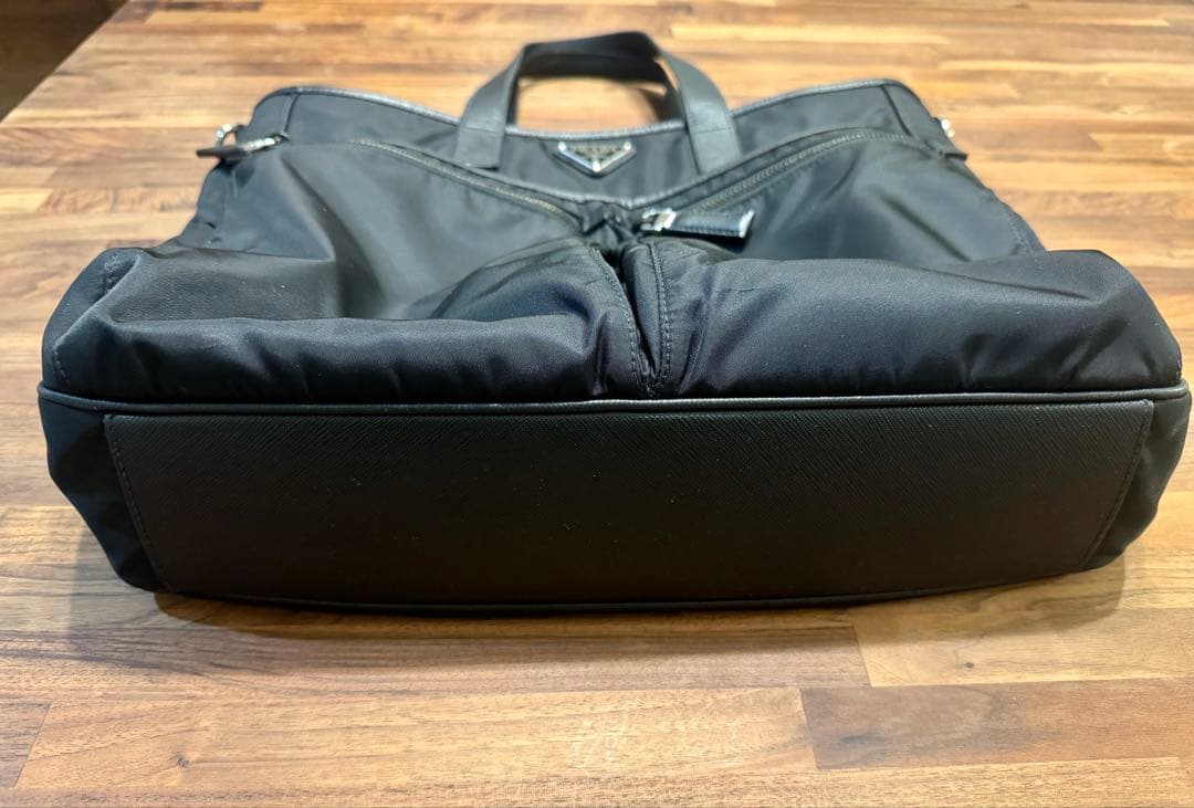 プラダPRADA 2VG860 トートバッグ ブラック リナイロン サフィアーノ