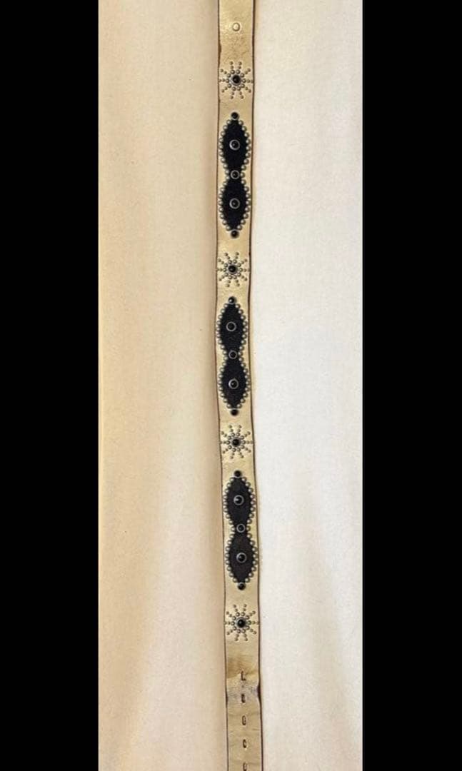 西*ロ様 HTC ピーナッツベルト　スティングレイ　ホワイトクラックレザー　34