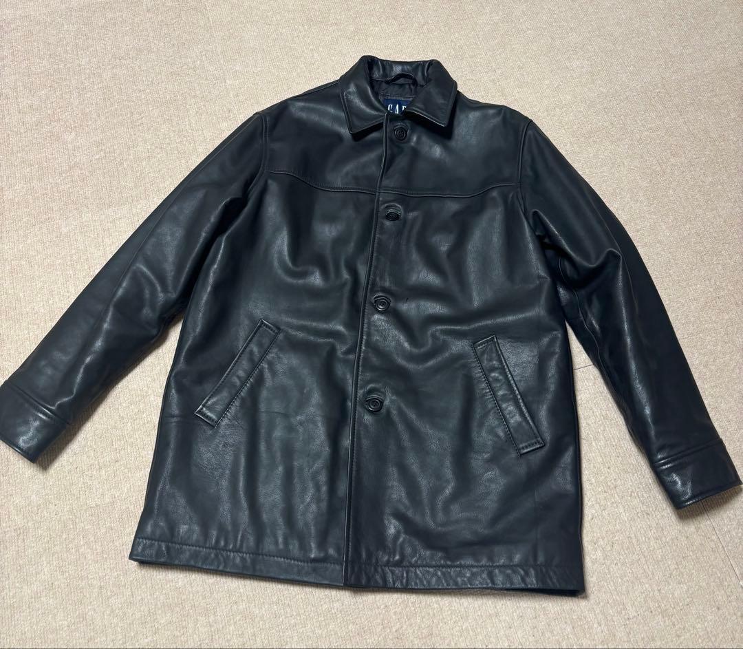 今週限定値下げold gap レザーカーコート 野村訓市氏着用 XS size