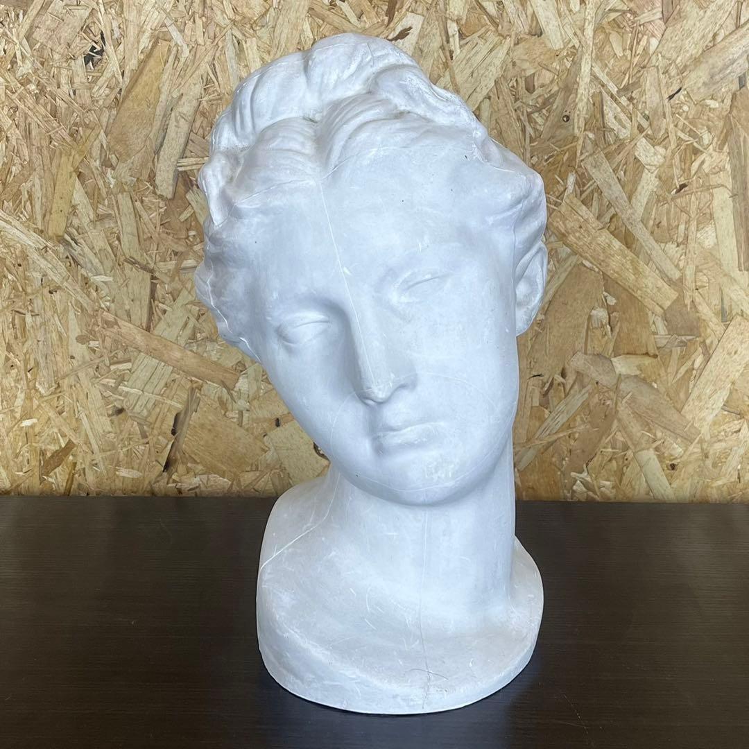 【匿名発送】石膏像 首像 美術 デッサン 彫刻 オブジェ 置物 インテリア