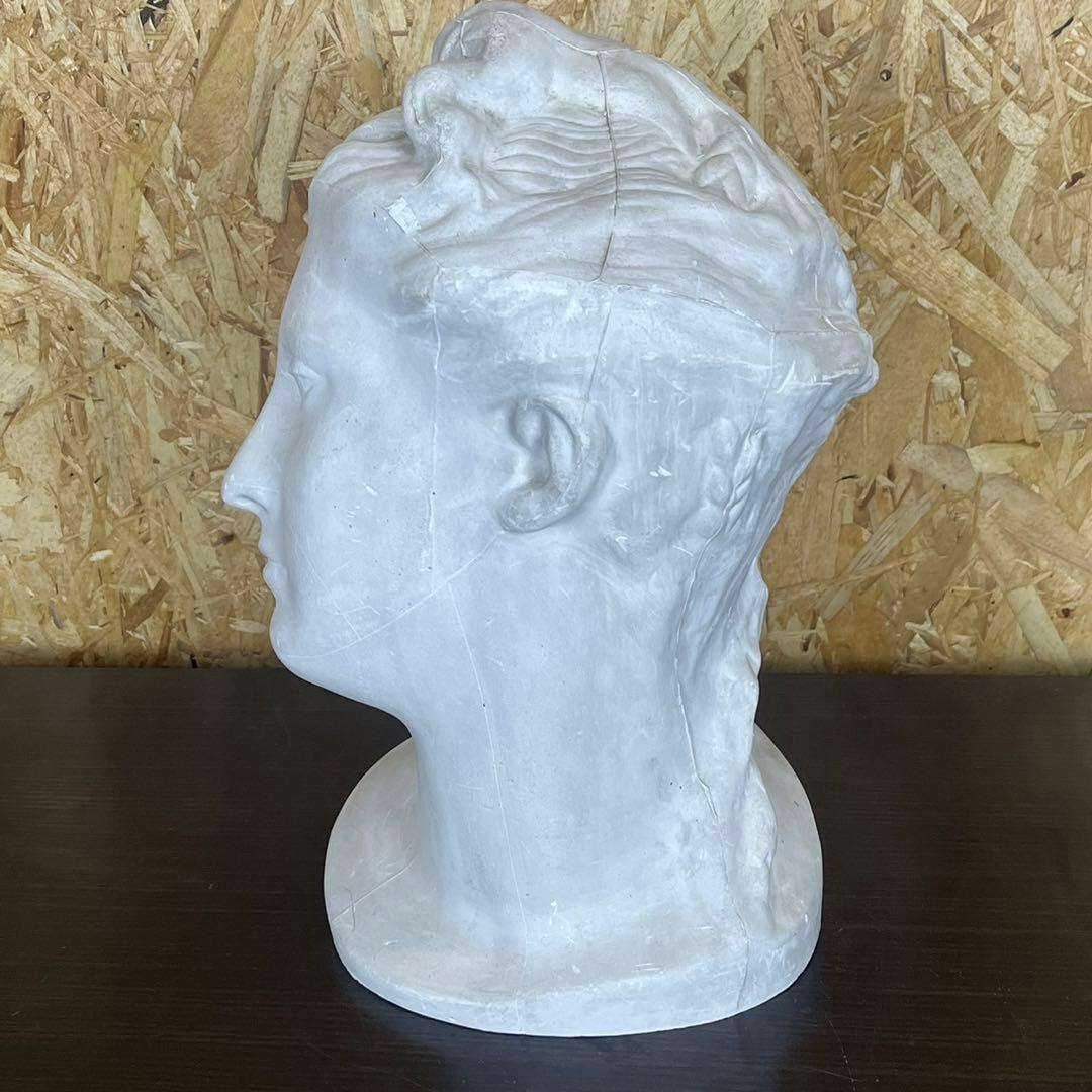 【匿名発送】石膏像 首像 美術 デッサン 彫刻 オブジェ 置物 インテリア