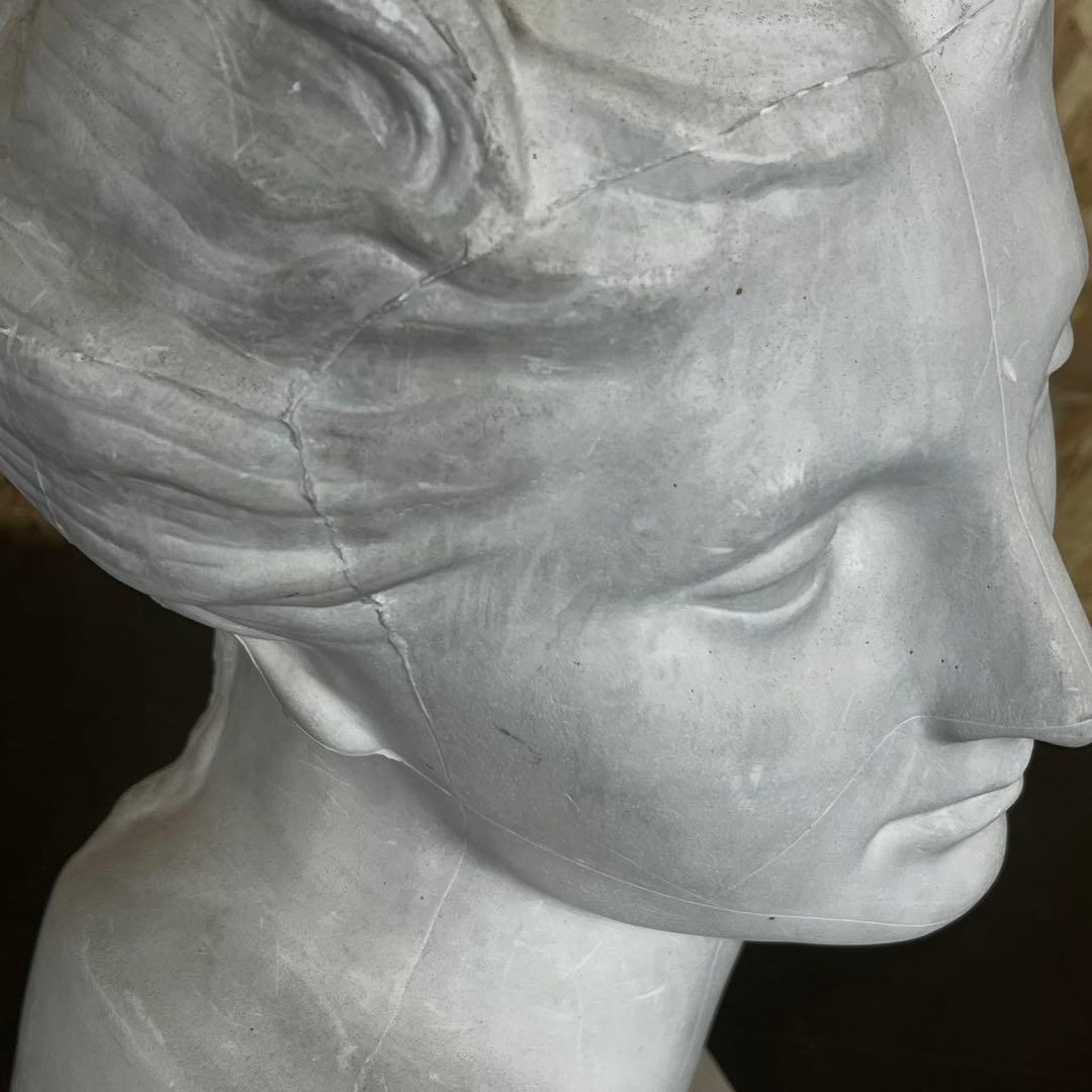 【匿名発送】石膏像 首像 美術 デッサン 彫刻 オブジェ 置物 インテリア