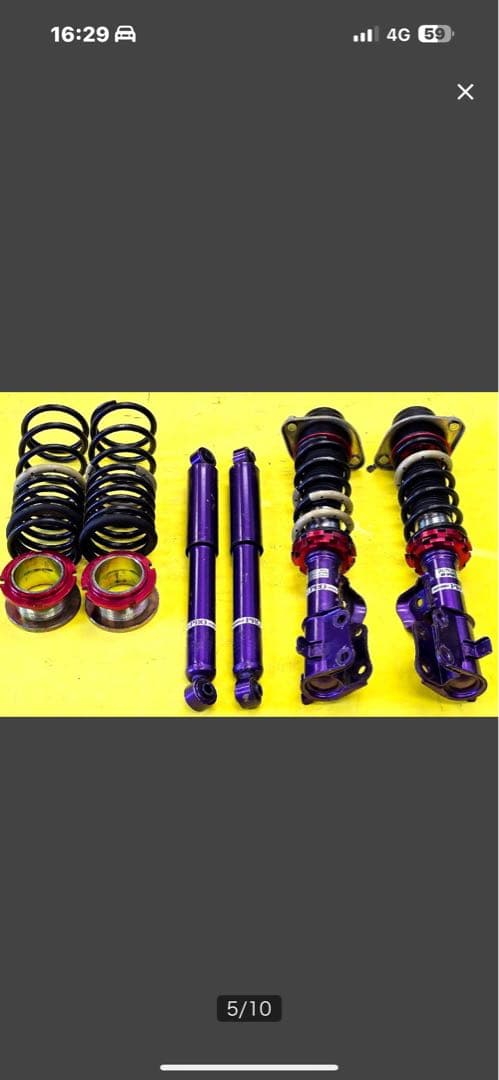 DA64エブリィ、スクラム、タナベ、サステックプロネジ式車高調中古オイル漏れなし