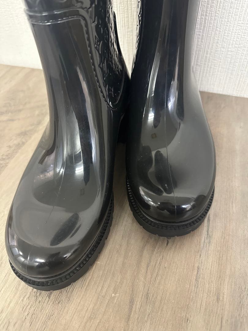 美品！Louis Vuitton ブラック ラバーブーツ　レインブーツ