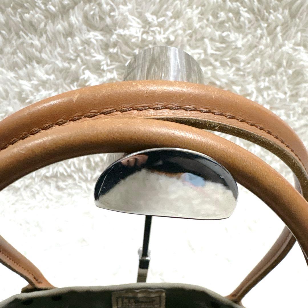 希少エルエルビーンクラシックレザーハンドルカタディンボートアンドトートミディアム