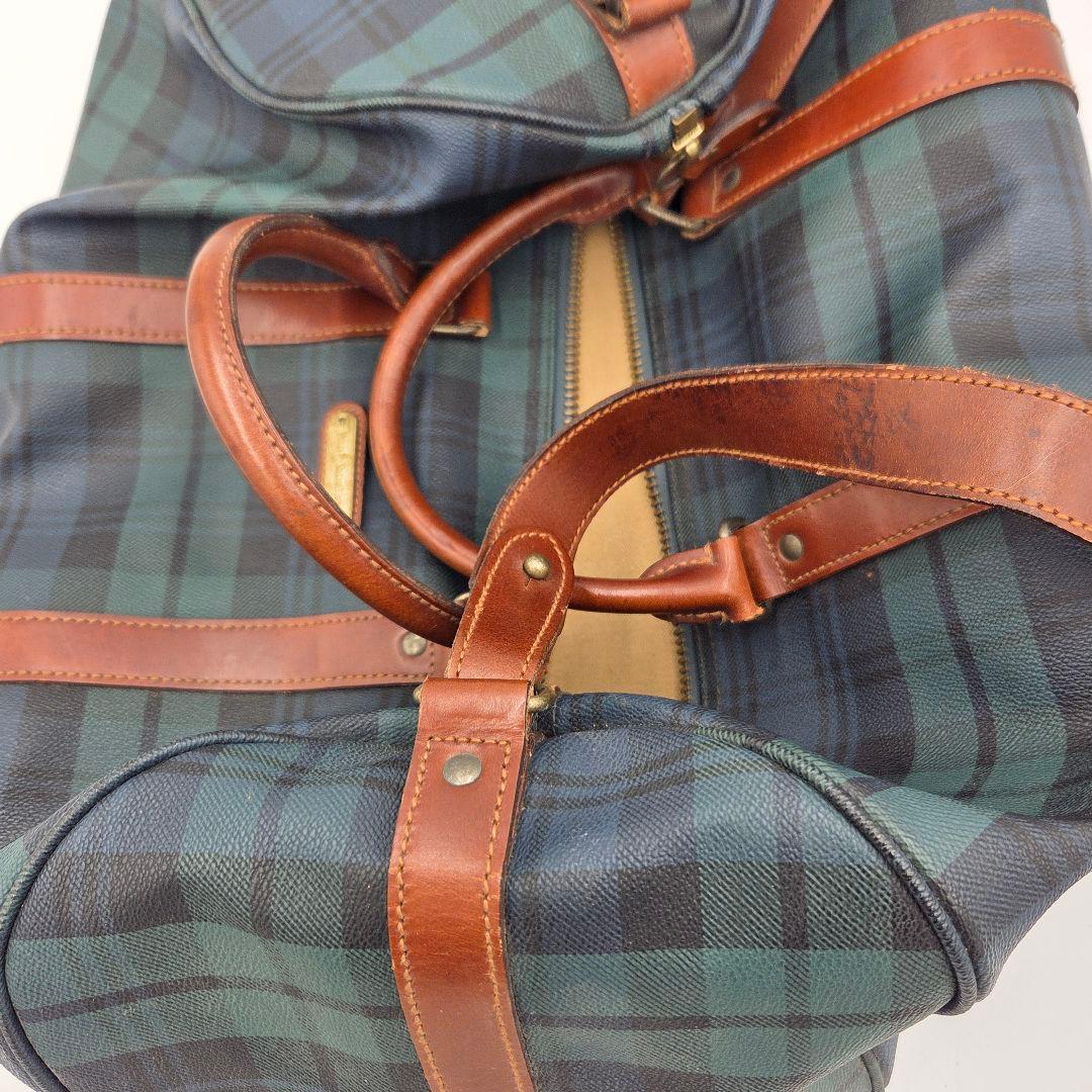 ポロラルフローレン ボストンバッグ 大容量 PVCレザー 2wayショルダー