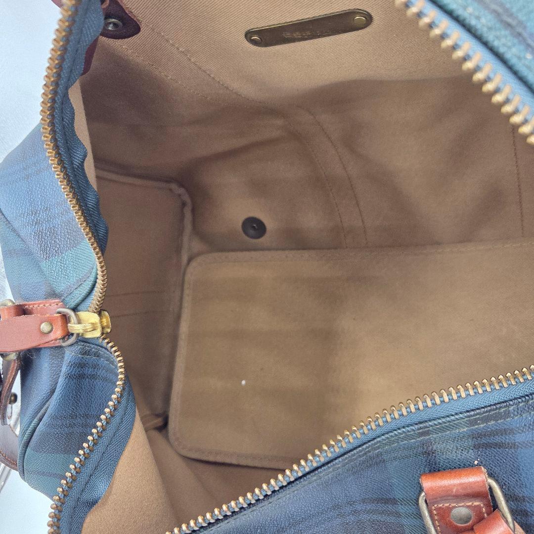 ポロラルフローレン ボストンバッグ 大容量 PVCレザー 2wayショルダー