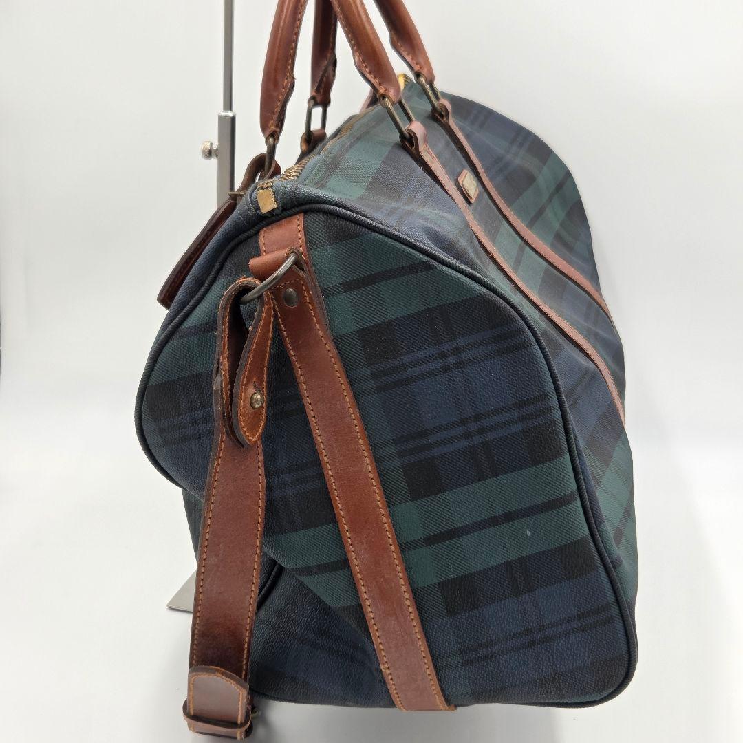 ポロラルフローレン ボストンバッグ 大容量 PVCレザー 2wayショルダー