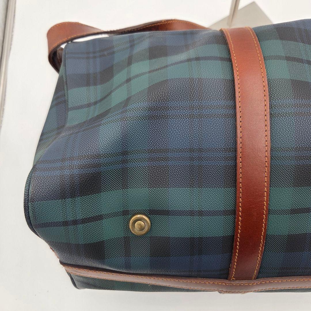 ポロラルフローレン ボストンバッグ 大容量 PVCレザー 2wayショルダー