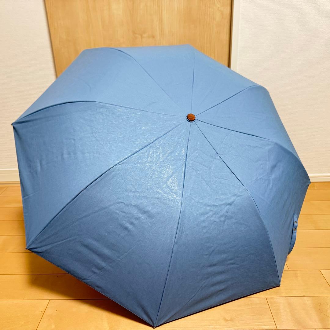 COKAGE+ コカゲ　木手元　ジャンプ折　日傘 55cm ティールブルー