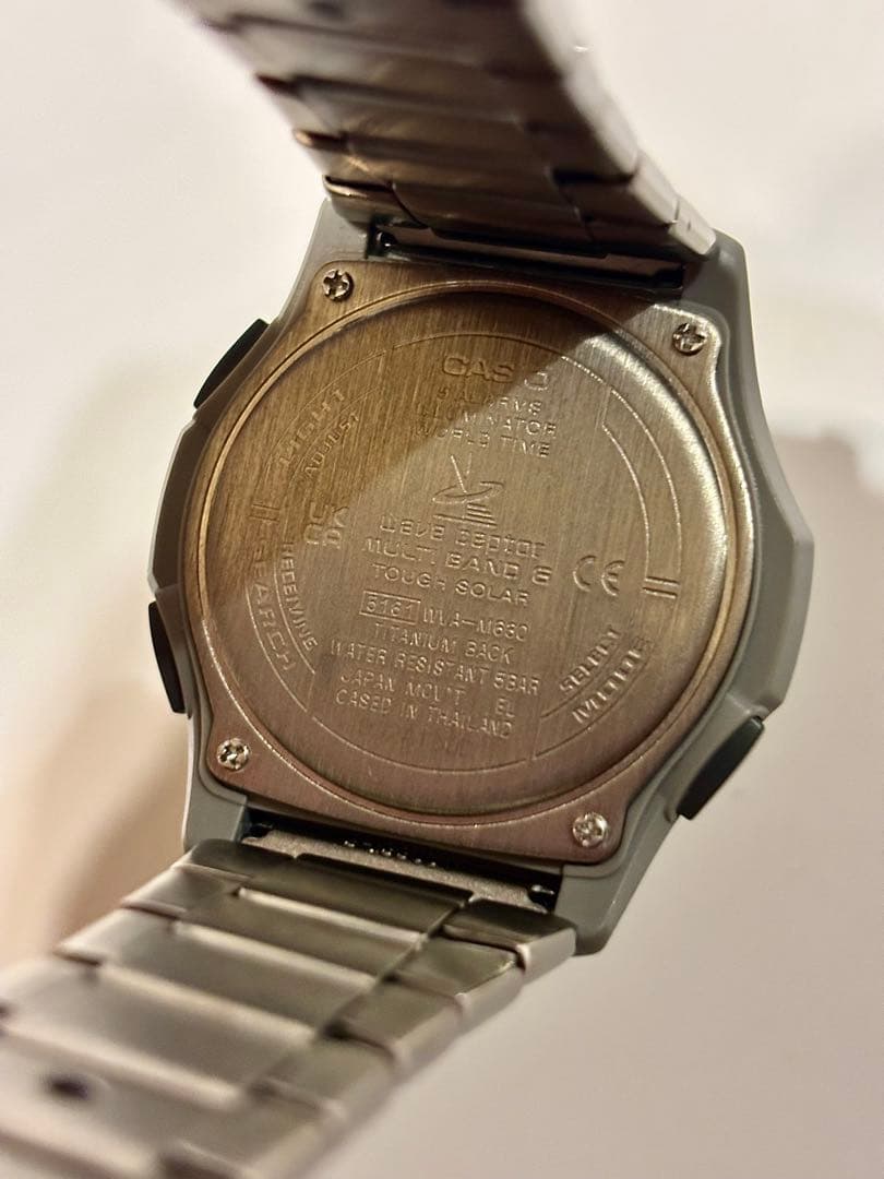 CASIO カシオ　ウェーブセプター　５１６１　チタニウム　超美品