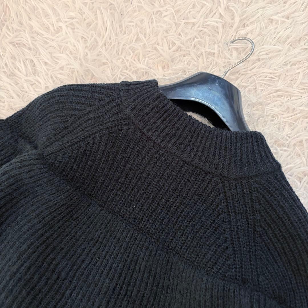 新品未使用 ビアズリー 25AW オーナメントフリルニット ブラック