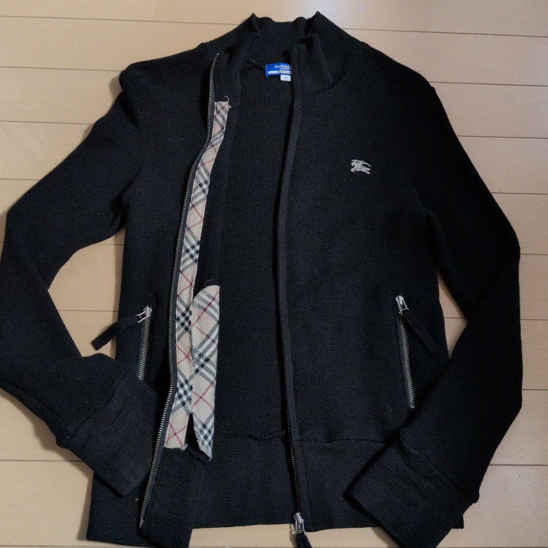 Burberry ブルーレーベル38 黒 長袖カーディガン