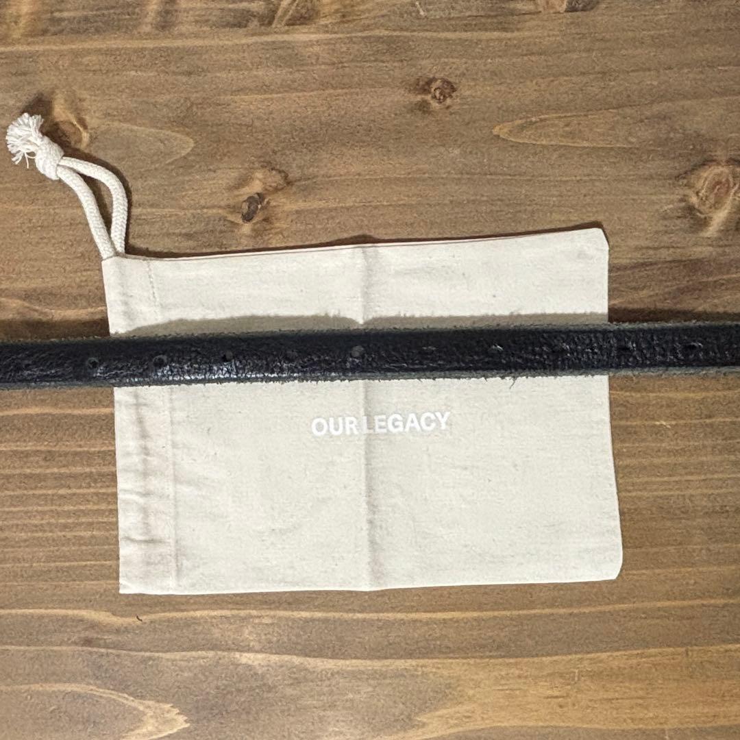 小物 Our Legacy 2cm Belt BLACK 80 90