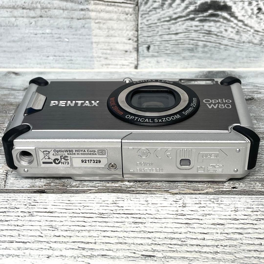 【極美品】PENTAX 防水デジタルカメラ OPTIO (オプティオ) W80