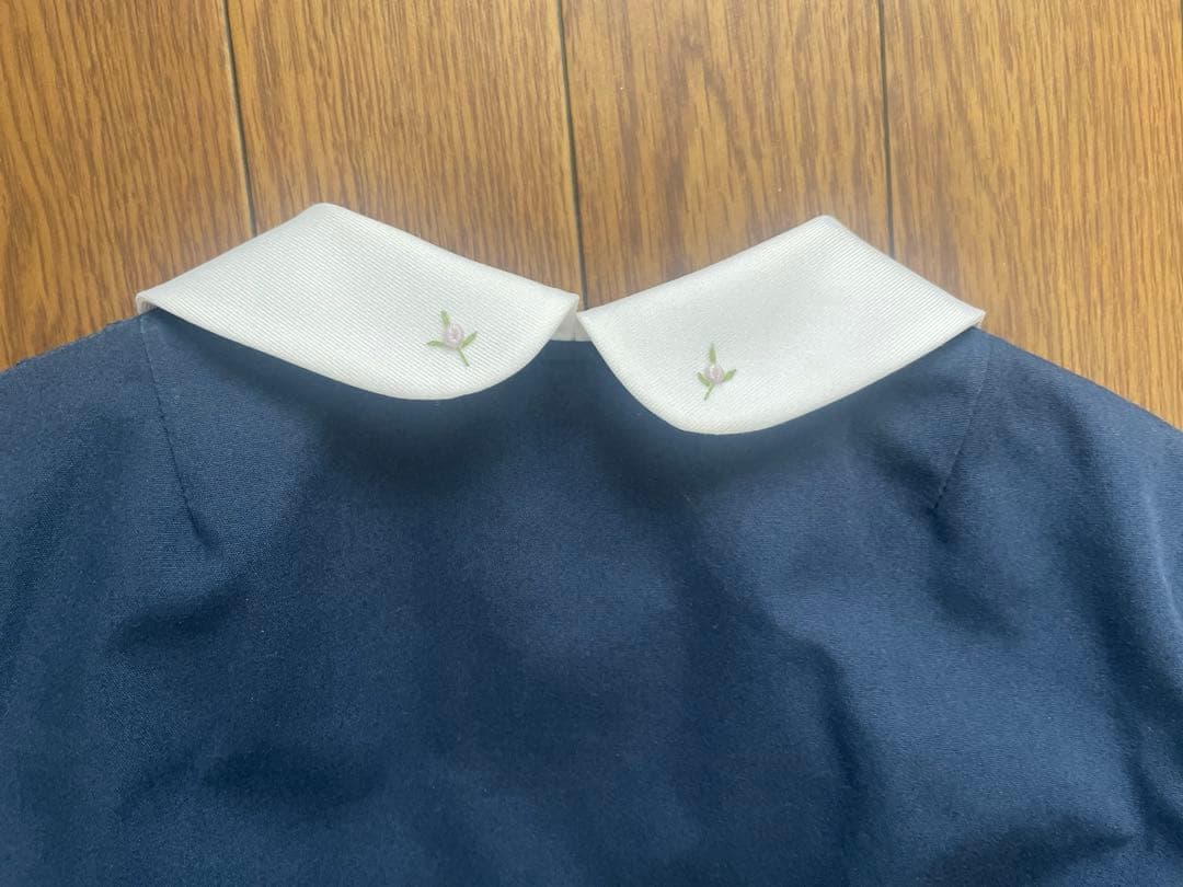 【お値下げ】荻窪　七里　七分袖　前開き　ワンピース　LL