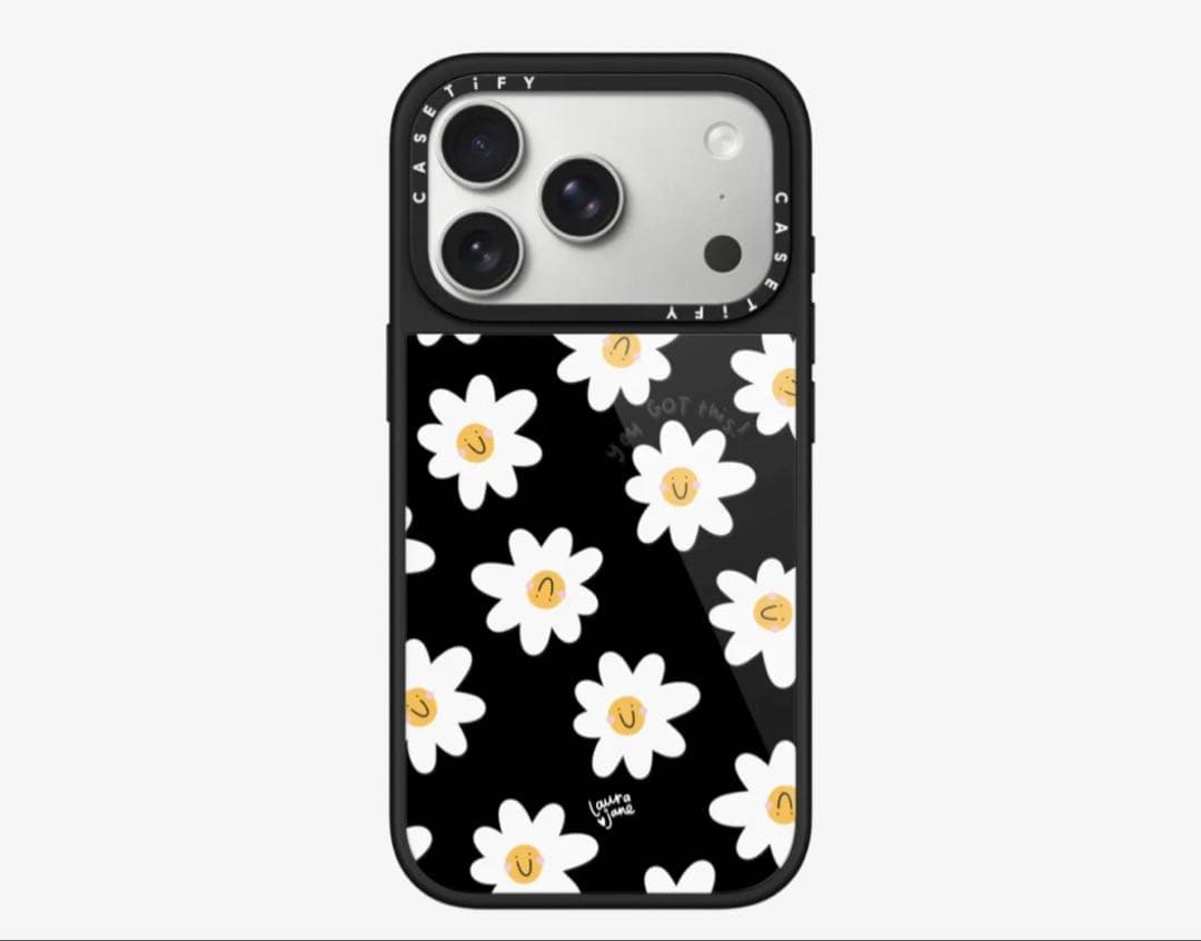 iPhone17Pro Casetify iPhone用ケース 白い花柄