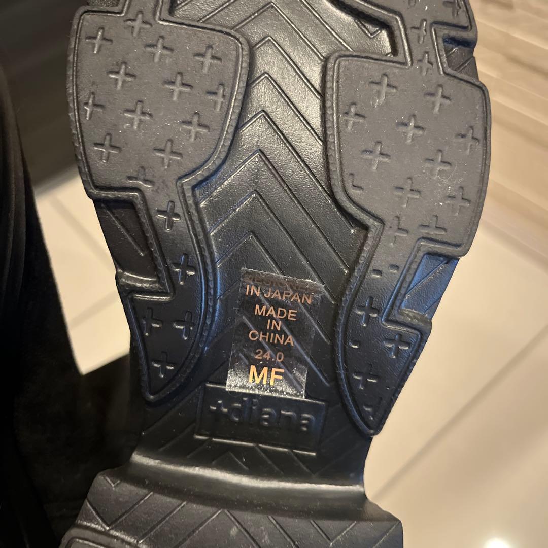 +ダイアナ ストレッチスエードロングブーツ +diana プラスダイアナ