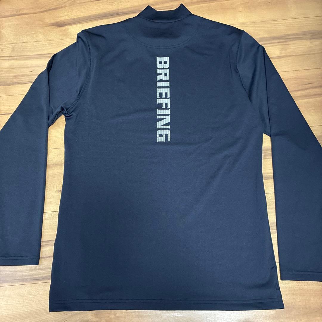 【試着のみ】BRIEFING 両面プリント ハイネック モックネック トップス