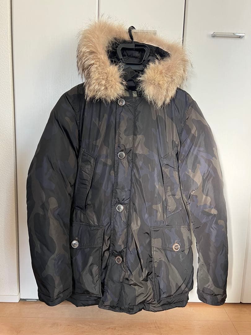 美品 破格 WOOLRICH アークティックパーカー BEAMS カモフラージュ