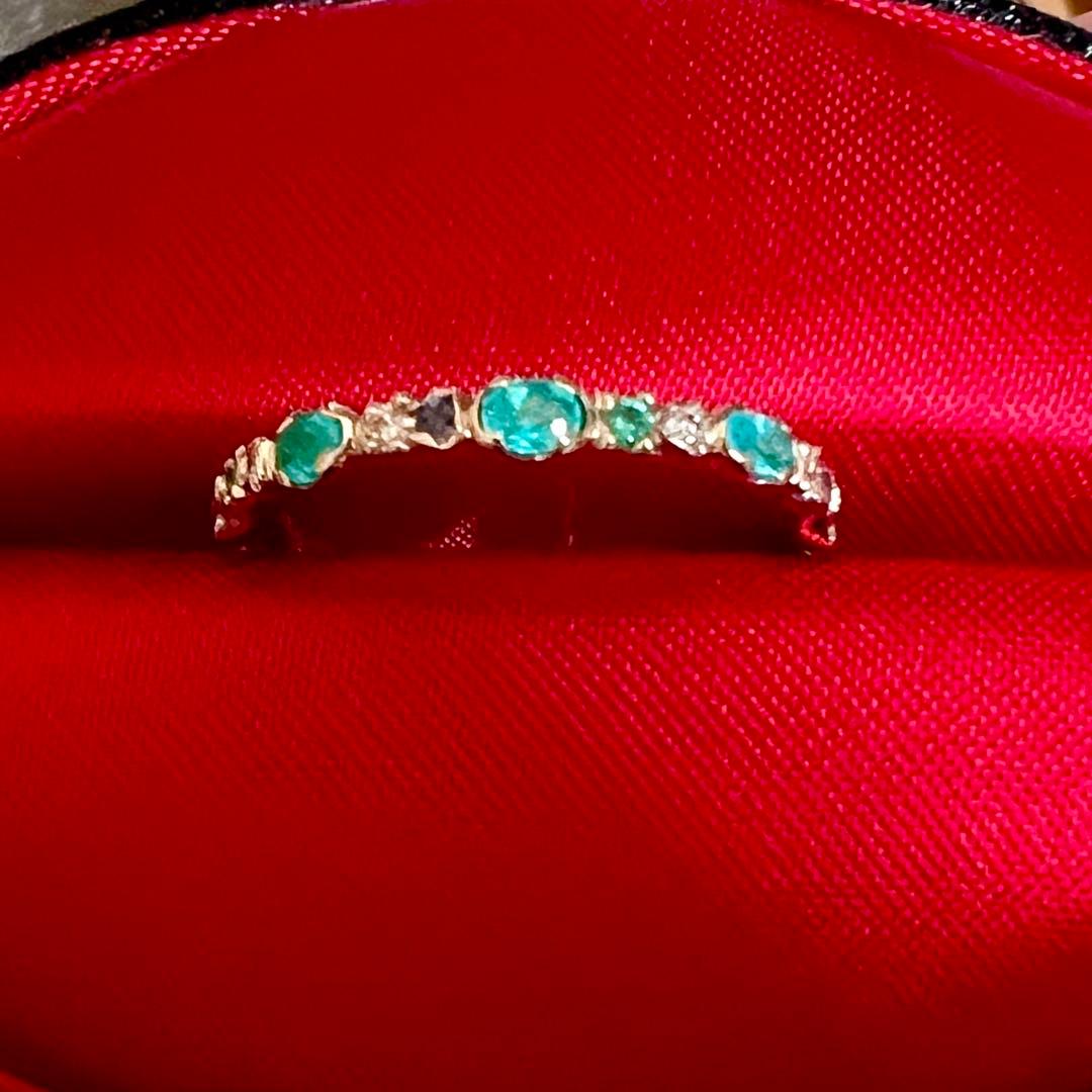 【即購入OK】kataoka パライバトルマリンリング 11号 Abheri