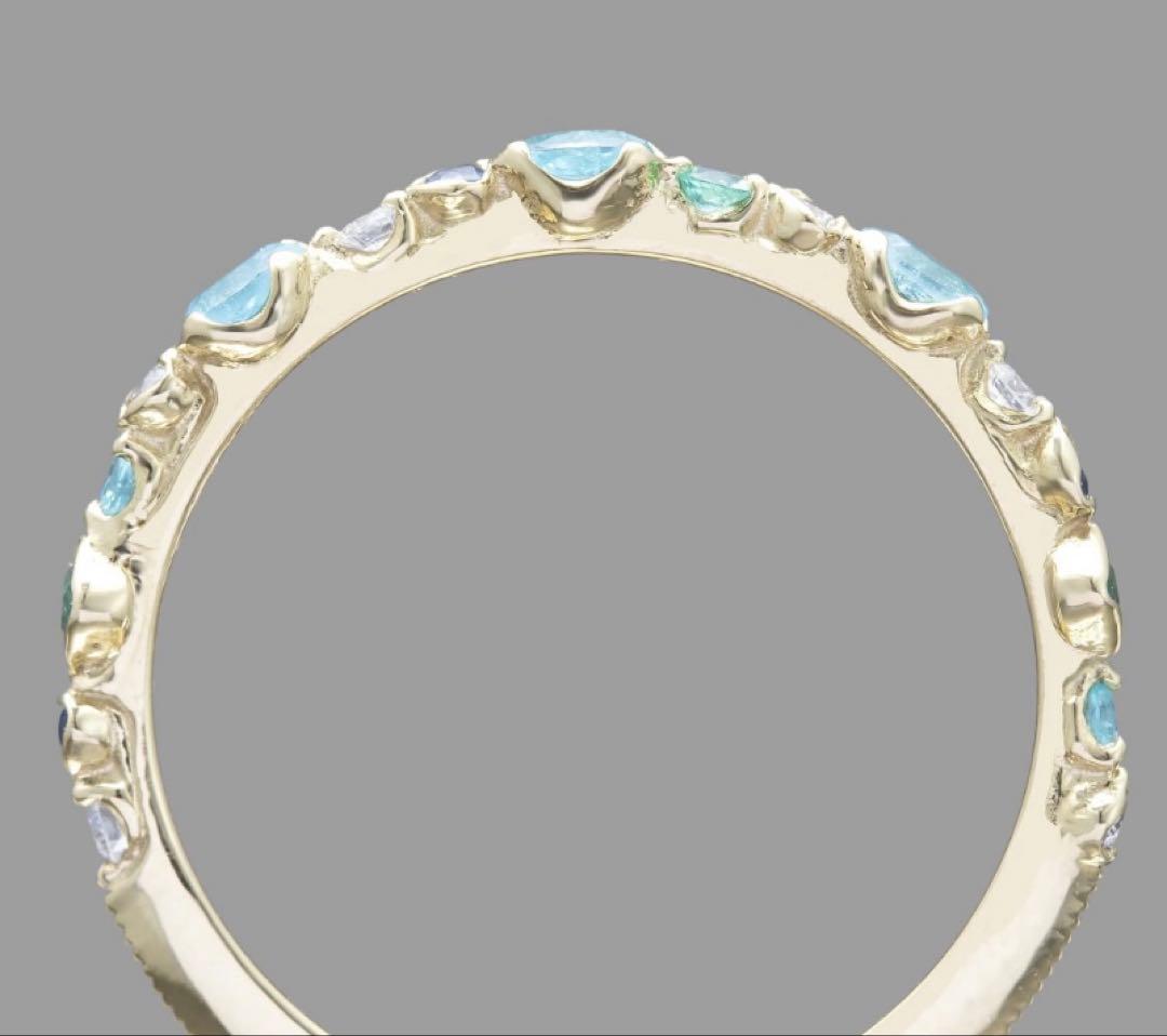 【即購入OK】kataoka パライバトルマリンリング 11号 Abheri