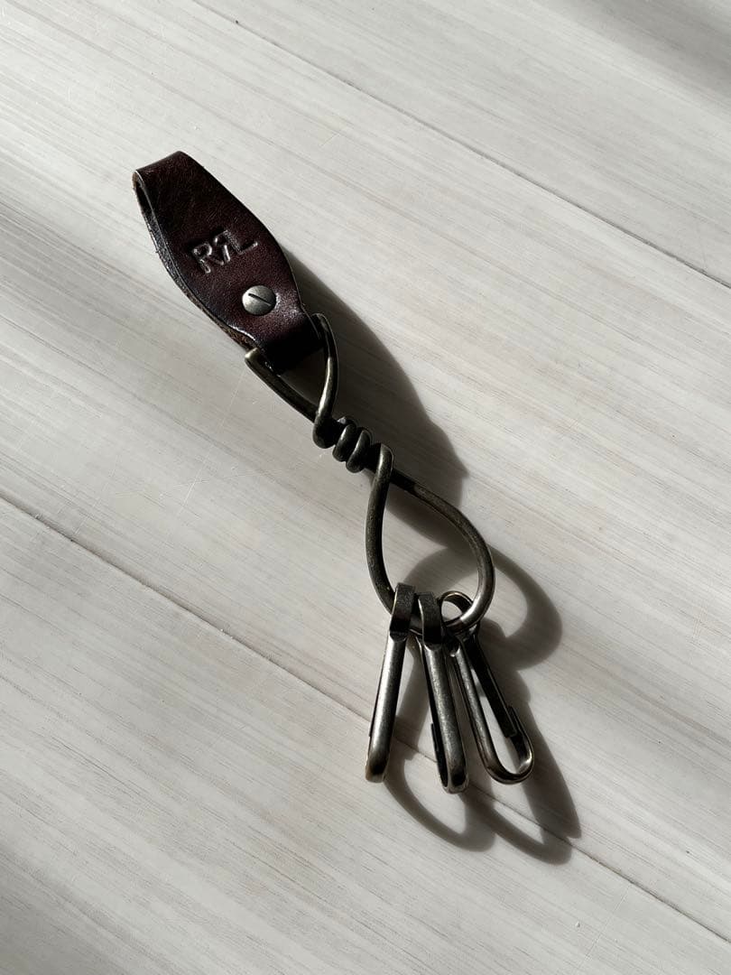 RRL レザー キーホルダー 3連キーリング